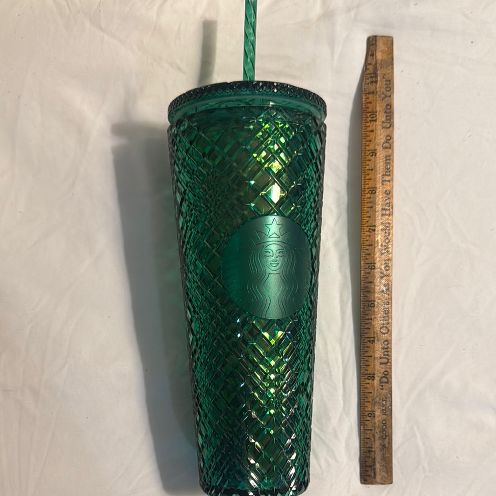 Starbucks Emerald Green Mermaid Scale Tumbler